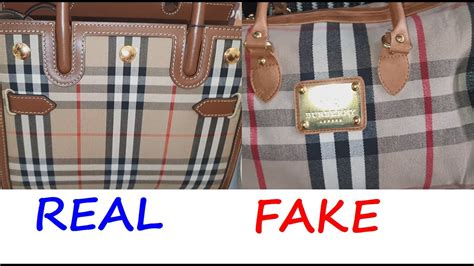 how to tell a real burberry purse from a fake|knock off burberry purse.